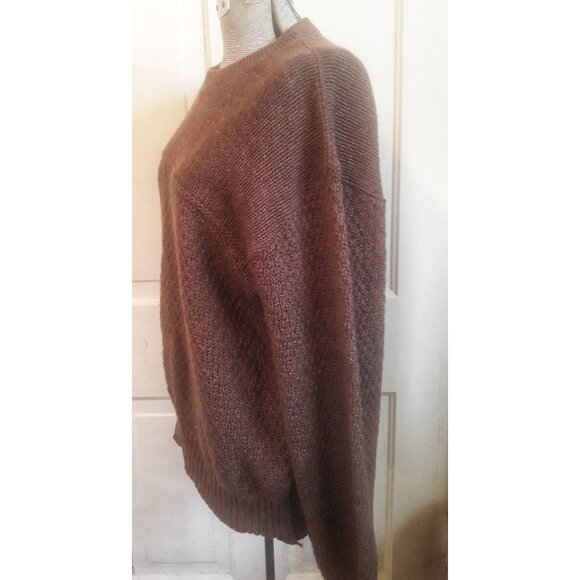 Vintage 1980s era men's brown pullover sweater Cedar Bend. Size XL/Extra Large - Picture 2 of 6